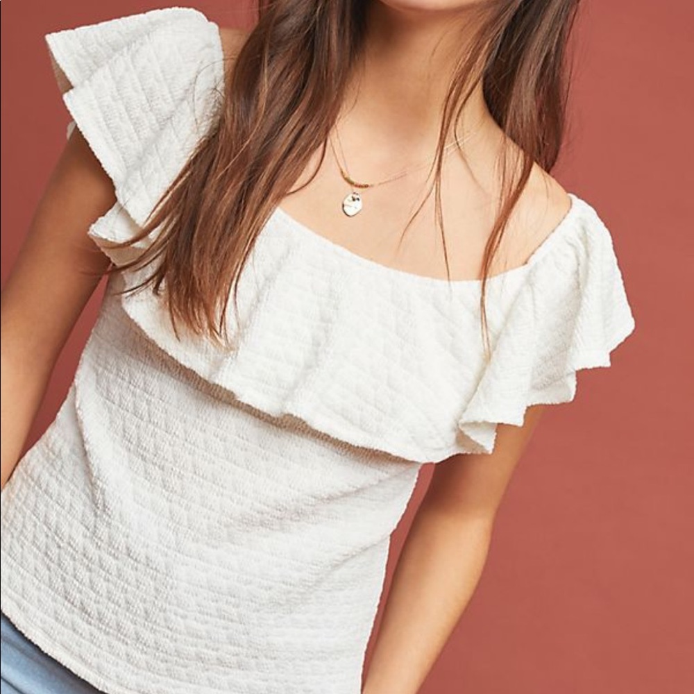 Anthropologie - textured off the shoulder top